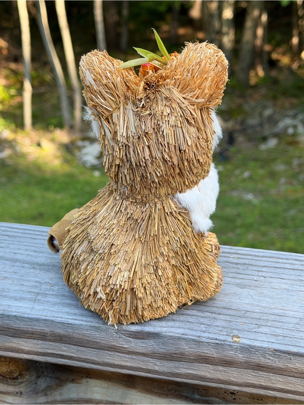 🦊 Autumn Sisal Fox & Wreath | For Centerpiece or Hang - Picture 14 of 15